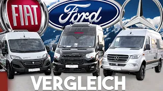 Der große Chassis-Vergleich ❗ | Fiat Ducato, Ford Transit und Mercedes Sprinter 🔥 | GÜMA TV