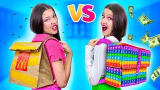 Бедная Везучая VS Богатая Невезучая Близняшка | Война Близняшек