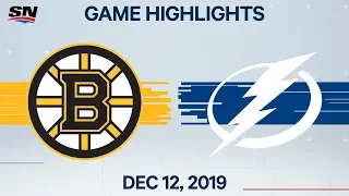 NHL Highlights | Bruins vs Lightning – Dec. 12, 2019