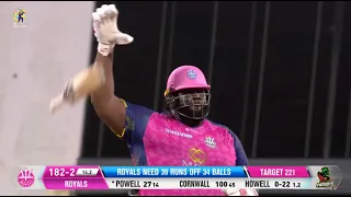 Rahkeem Cornwall Does a Bat Drop After Hitting His FIRST T20 Century! | CPL 2023