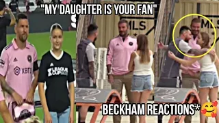 David Beckham Reactions After Harper Beckham Turns in to Messi Fans 😍