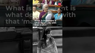 #shorts | Mahua Moitra and Nirmala Sitharaman's 'maachis' faceoff