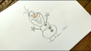 How to Draw Olaf from Frozen l #DrawWithDisneyAnimation