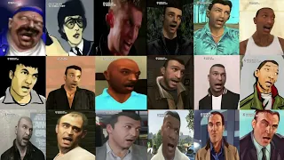 Every Gta Protagonists singing Ahaha glitch DeepFake