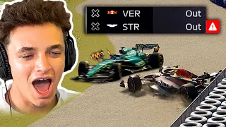 HUGE CRASH FOR RACE LEADER! RAIN GIVES US ANOTHER RACE WIN CHANCE?! - F1 Manager 23 CAREER Part 17