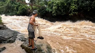 ຢາມກັບດັກປາເເມ່ນ້ຳຂອງລາວໄຕ້//ยามกับดักปลาเเม่น้ำโขง Dong Una