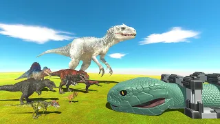 Indominus Rex and Dinosaurs Rescue Black Mamba - Animal Revolt Battle Simulator