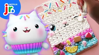 Craft a Sprinkle Tablet Case with Cakey Cat 😻🧁 Gabby's Dollhouse | Netflix Jr