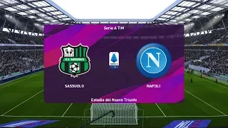 PES 2020 | Sassuolo vs Napoli - Italy Serie A | 22 December 2019 | Full Gameplay HD