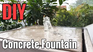 How to build a fountain from concrete