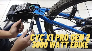 Super Easy 3000 Watt DIY Electric Bike Mid Drive CYC X1 Pro Gen 2 Installation