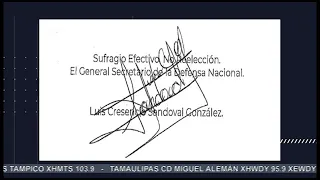 Análisis grafológico del general secretario Luis Cresencio Sandoval