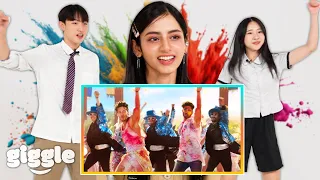 Korean Teens Try Iconic Bollywood Dances For the First Time!! (With Aria of X:IN)