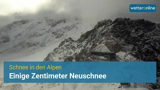 Schnee in den Alpen: Einige Zentimeter Neuschnee