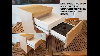 DIY / TUTO : How to make secret compartments in drawer (With an IKEA Malm Nightstand)