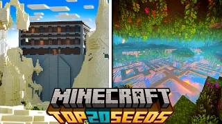 TOP 20 BEST NEW SEEDS For MINECRAFT 1.20! (Minecraft Bedrock Edition Seeds)