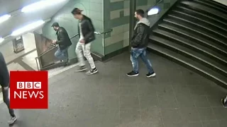 Woman kicked down stairs in Berlin subway - BBC News