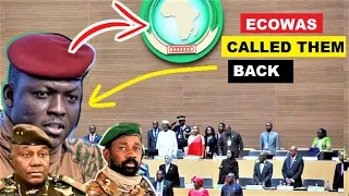 BURKINA FASO. SEE WHAT HAPPENED AS ECOWAS CALLED  IBRAHIM TRAORE,  TCHIANI & GOITA  BACK.