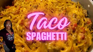 Cook With Me First Time Making Taco Spaghetti