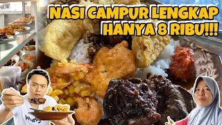 NASI CAMPUR LENGKAP HANYA 8 RIBU HARGA ANAK KOST | BERBURU KULINER MURAH DI BANYUWANGI