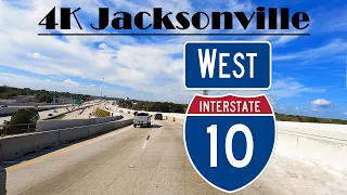 4K I 10 west. Interstate 10 West. Jacksonville
