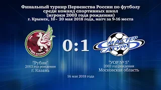 Голы матча команды 2003 г.р. 16 мая 2018 год.