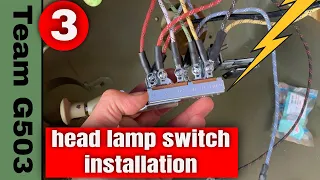 G503 Wiring And Electrical (Part 3) Wiring The Head Lamp Switch, Willys MB Ford GPW WWII Jeep