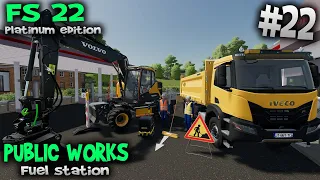 We start the work 👷🏽Publicwork Fuel station 👷🏽 Farming Simulator 2022