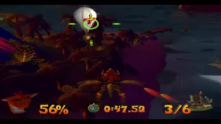 Crash Bandicoot The Wrath Of Cortex Level 9 platinum relic That Sinking Feeling