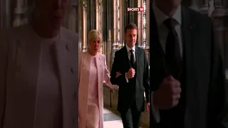 French President Emmanuel Macron Arrives To Attend King Charles III's Coronation #shorts | CNBC-TV18