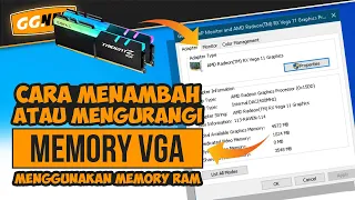 Cara Menambah atau Mengurangi Memory VGA dari Memory RAM