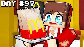 Maizen Surviving 100 Days in MCDONALDS in Minecraft! - Parody Story(JJ and Mikey TV)