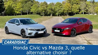 Comparatif : Honda Civic vs Mazda 3