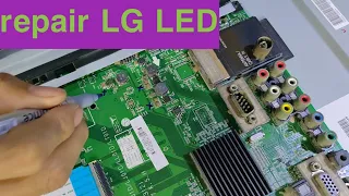 FIX LG LED TV32INCH/repair Mainboard tv led lg model 32LE3300 Matter red light