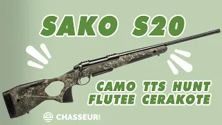 Carabine Sako S20 Camo TTS Hunt flutée Cerakote