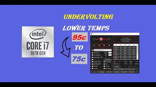 undervolting i7 10750H quick guide !! Lower you cpu temps and increase performance !!