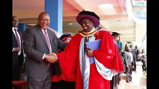 Deputy President William Ruto graduates among an academic procession of 99 graduands with a PhD