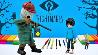 The Hunter and The Runaway Kid from the game Little Nightmares 2 with clay ☠ Polymer Clay Tutorial