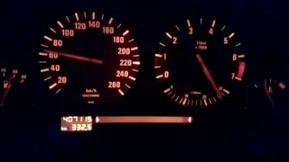 BMW E34 525TDS Acceleration 0-100 Km/h R18/245/45