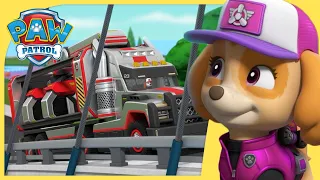 Big Truck Pups Repair a Bridge and MORE | PAW Patrol | Cartoons for Kids