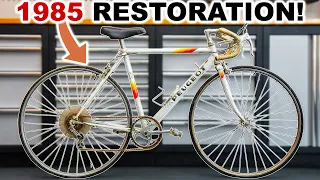 Restoring this Abandoned Vintage Peugeot! 1985 Road Bike Rebuild! Transformation Service ASMR!