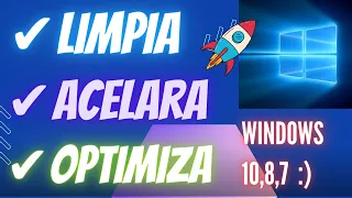 Cómo LIMPIAR, OPTIMIZAR Y ACELERAR mi PC SIN PROGRAMAS para Windows 10, 8 y 7 | 2023