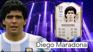 THE G.O.A.T PRIME ICON 97 RATED DIEGO MARADONA PLAYER REVIEW - FIFA 21 ULTIMATE TEAM