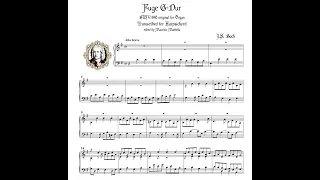J.S. Bach: Fuge G -Dur BWV 550 - Harpsichord transcription (415 Hz)