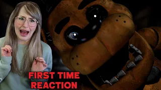 HORROR FAN PLAYS FIVE NIGHTS AT FREDDY'S 1 FOR THE FIRST TIME