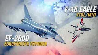 EF-2000 Eurofighter Typhoon Vs F-15 Eagle STOL/MTD Dogfight | Digital Combat Simulator | DCS |