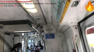 ⁴ᴷ⁶⁰ [This is very bad...] SMRT Trains, NSL Train Ride [Yew Tee → Kranji] - Kawasaki C151 125/126