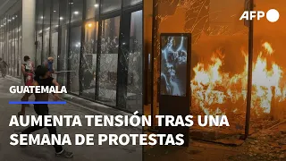 Disturbios en protestas en Guatemala y el presidente dice que no habrá tolerancia | AFP