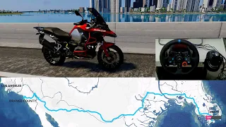 BMW R1200GS Adventure Motorrad - The Crew 2 Logitech G29 Gameplay | Road trip