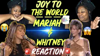 JOY TO THE WORLD | MARIAH CAREY | WHITNEY HOUSTON | REACTION!!! 😍🥰